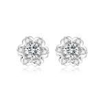 New Flower Design 18k Lab Grown Diamond Earrings Jewelry for Women NGTC