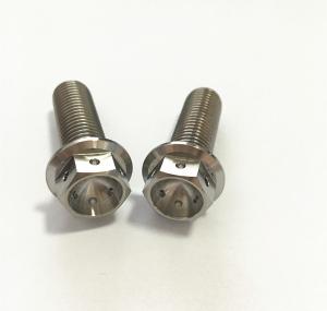 Quality Motorcycle Titanium Race Parts Titanium Hex Head Bolts Race Flange Drilled Bolts wholesale
