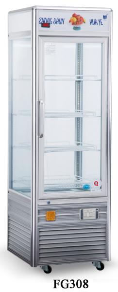 Single Temperature Refrigerated Cake Display Cabinets 308L Four - Sides Tempered
