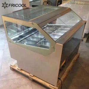 Quality 24 Gauge SS 304 Gelato Ice Cream Display Freezer 20 Pans wholesale