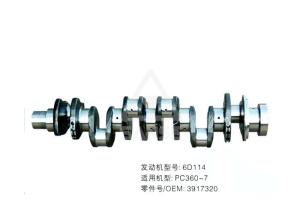 Quality 6D114 Diesel Engine Crankshaft For Komatsu PC360-7 Excavator Engine Crank Shaft wholesale