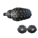 Marine Vessel Ship 50kPa Pneumatic Rubber Fender With Tires And Chains Protect