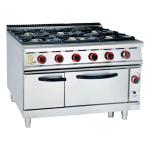 Commercial Restaurant Gas Cooking Equipment Heavy Duty NG/LPG Range Stainless
