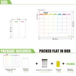 Personalised Magnetic Fridge Calendar Memo Pad for Home