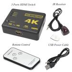 IR Remote RGB 4:4:4 AWG26 3D 1080P HDMI In Splitter