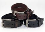 Genuine Men'S Luxury Leather Belts , Mens Reversible Leather Belt With Thick