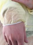 Disposable Fashionable Nonwoven Surgical Isolation Gown, with white,yellow,blue