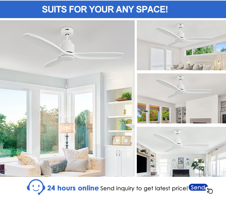 Class A Energy Efficiency Ceiling Fan with Comfortable Design and Adjustable Wind Speed