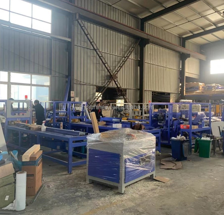 Automatic Sawdust Block Pallet Nailing Machine for Wooden Pallets Manufacturing Line