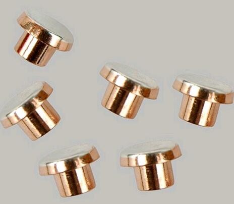 AgCdO Electric Silver Contact Rivets Low Resistance For Protectors / Timers
