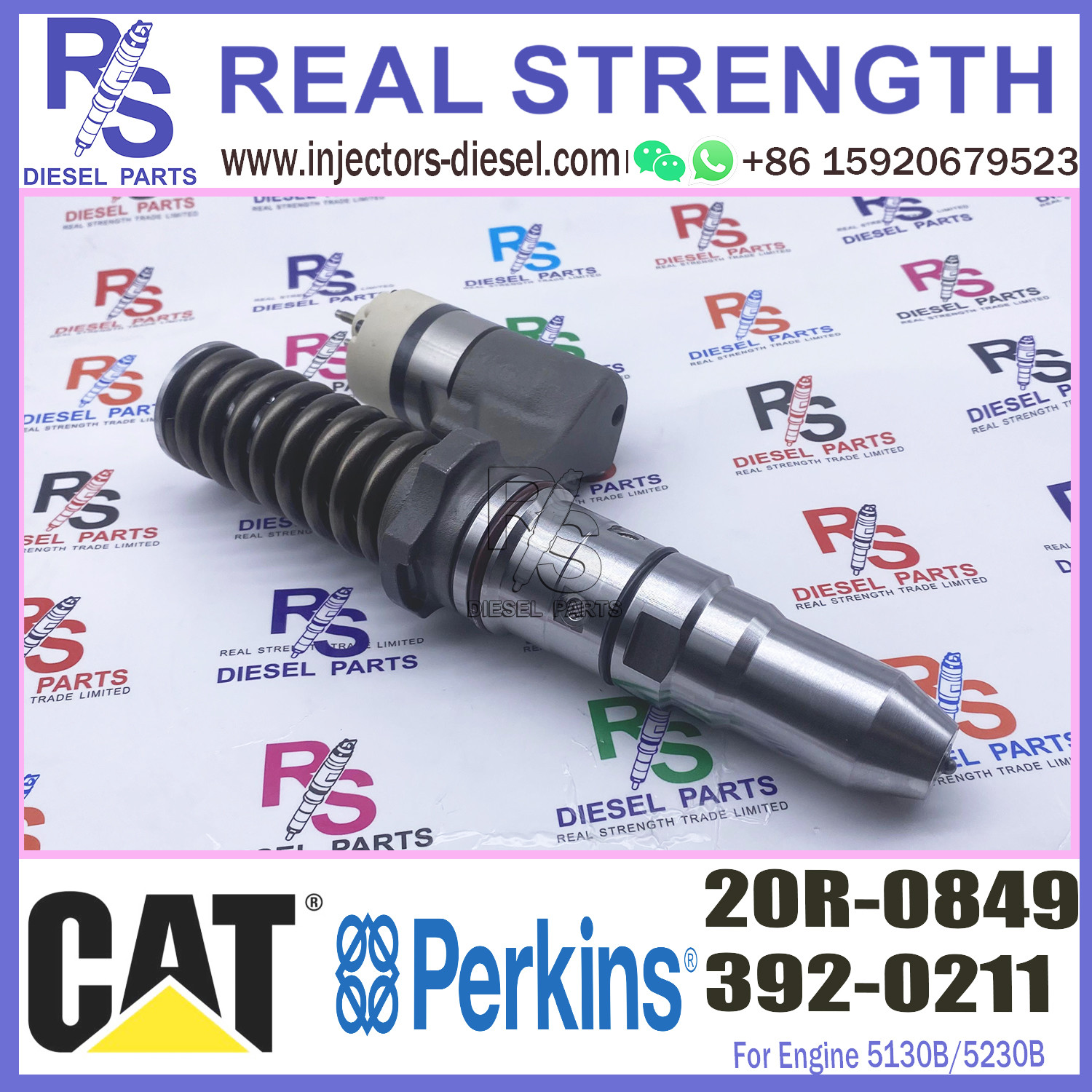 Common Rail 3920211 5130B/5230B Diesel Engine Fuel Injector 392-0211 20R-0849