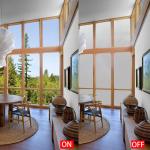 PDLC Magic Switchable Smart Glass Film Self Adhesive 10mm