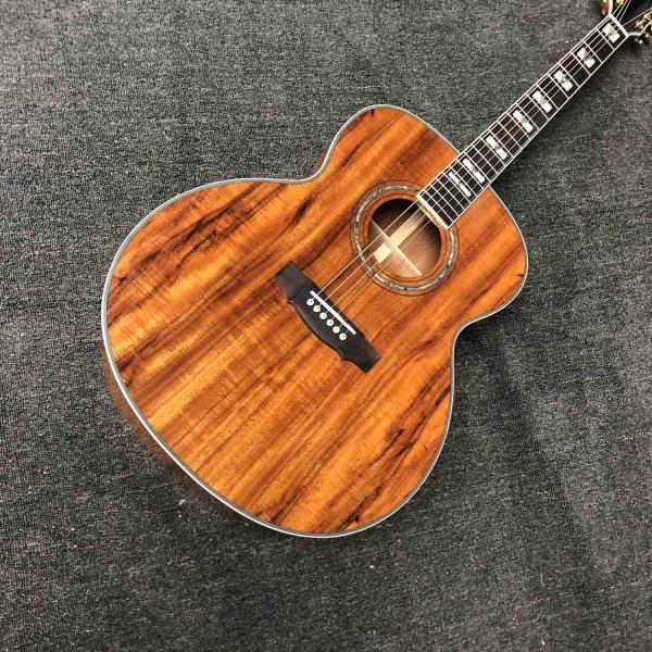 Custom Guilds 43 Inches Jumbo KOA Wood F50 Vintage Acoustic Guitar Gloss