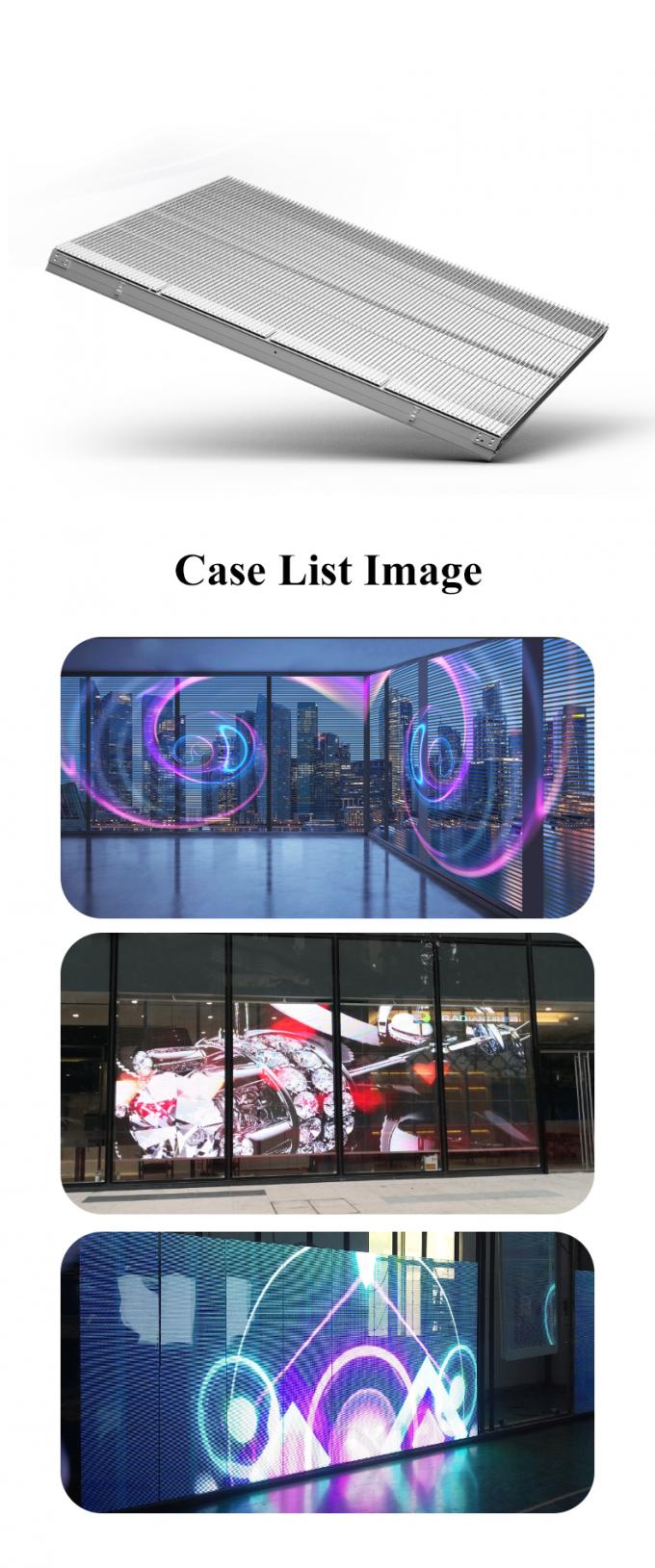 GS10.4 10.4R55T Grille Transparent Led Display Video Wall 0