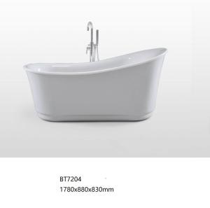 Quality Acrylic Freestanding Bathtub Stand Alone Jacuzzi Bathtub 1780x880x830 wholesale