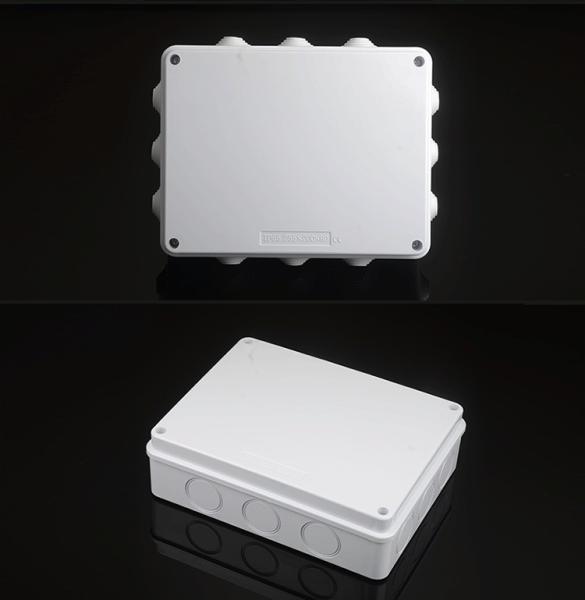 ABS Plastic Waterproof Adaptable Junction Box With Knockouts Entry Holes