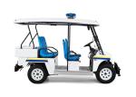 White 5 Seater Battery powered Electric Patrol Car 5KW 72V