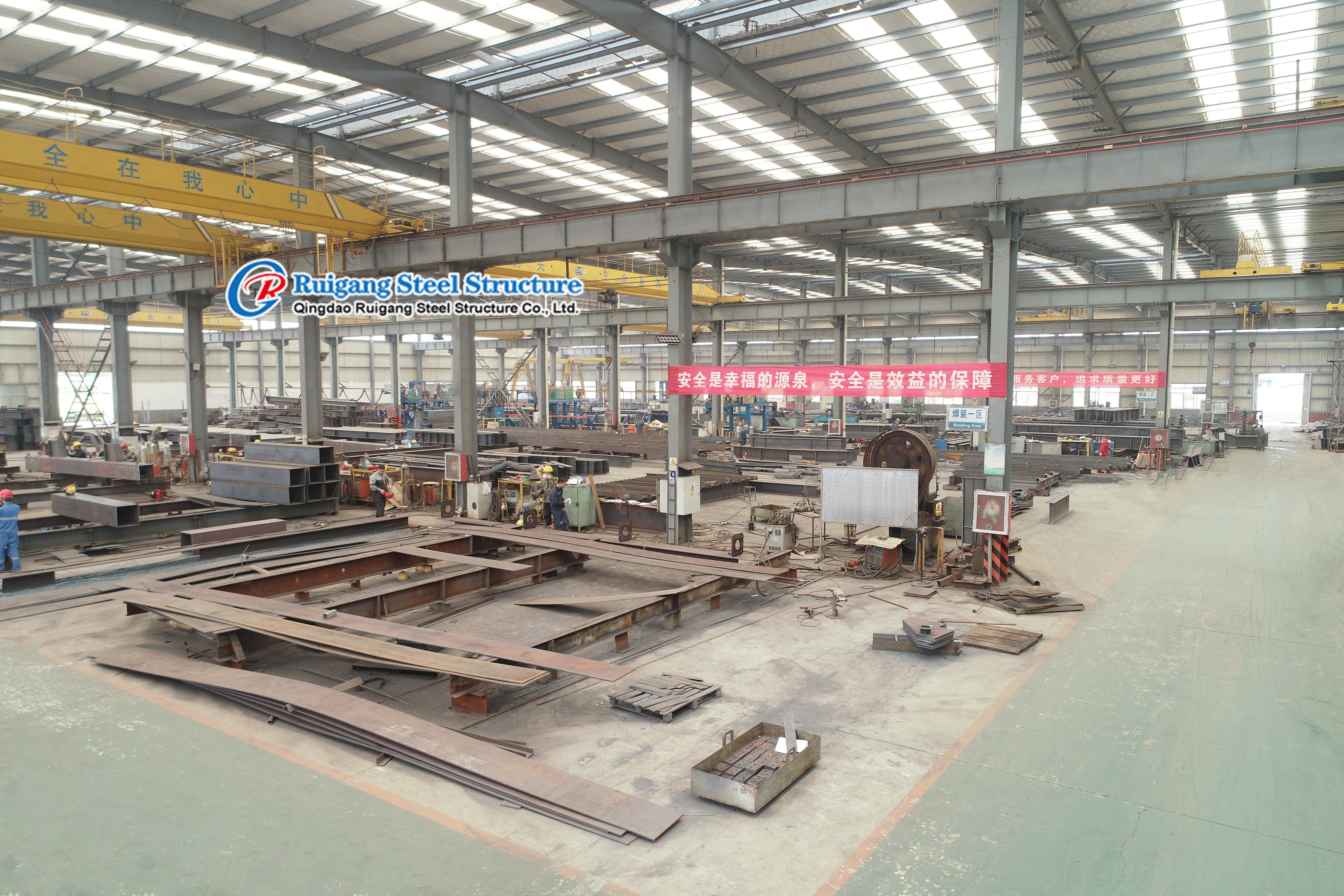 Portable Hangar Steel Frame Warehouse Construction Customized Lightweight Affordable