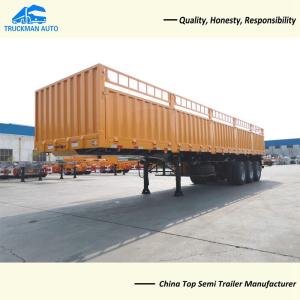 Quality 3 Axle 20FT &amp; 40FT 60 Tons Container Side Wall Semi Trailer wholesale