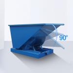 Metal Self Dumping Hopper Tipping Bins 2 Yard Standard 6000 Lb Capacity