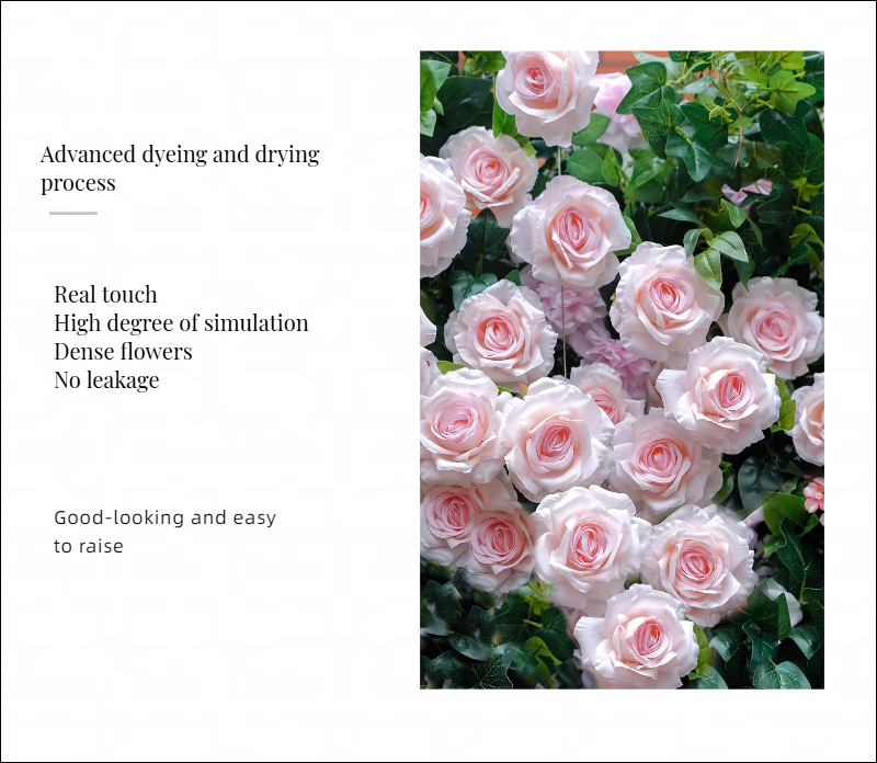 Customized Size Silk 3D Floral Cloth Wall Decor for Wedding Landscape or Mother's Day