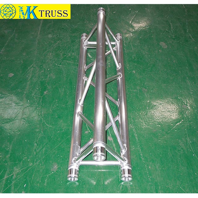 Black Alu Easy Install Arch Triangular Lighting Stage Truss With Roof 25*2mm Brace Tube