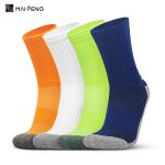 Colorful Football Cushioned Compression Socks Unisex Anti Slip Crew Soccer Socks