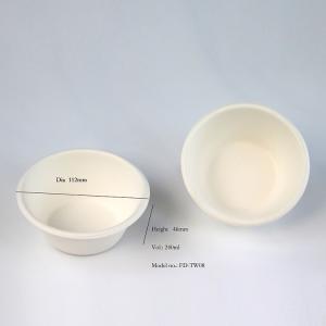 Quality Ice Cream 8oz Biodegradable Bagasse Tableware Disposable Paper Bowls wholesale