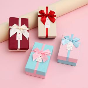 Quality Colorful Cute Cardboard Gift Packaging Boxes For Rings Earrings Perfume Lipstick wholesale