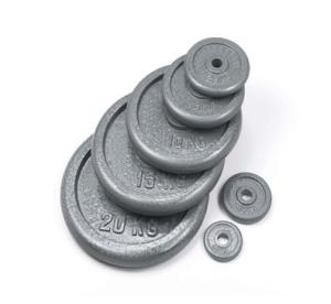Quality Black / Gray Hammertone Dumbbell Weight Plate Set Cast Iron Material wholesale