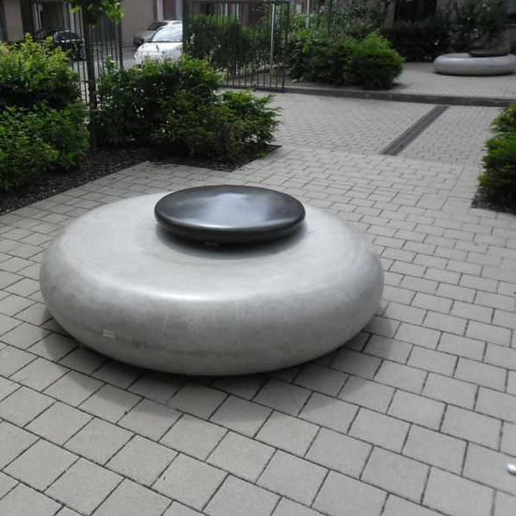 Square Round GRC Concrete Table Seating Chair Bench For Outdoor Indoor