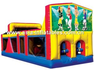 Quality Inflatable Obstacle Challenges Games In Sport Theme For Adults wholesale