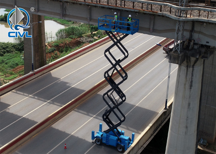 6m/10m/14m/18m Scissor Aerial Work Platform / Electric / Hydraulic / Off - Road Scissor Lifts