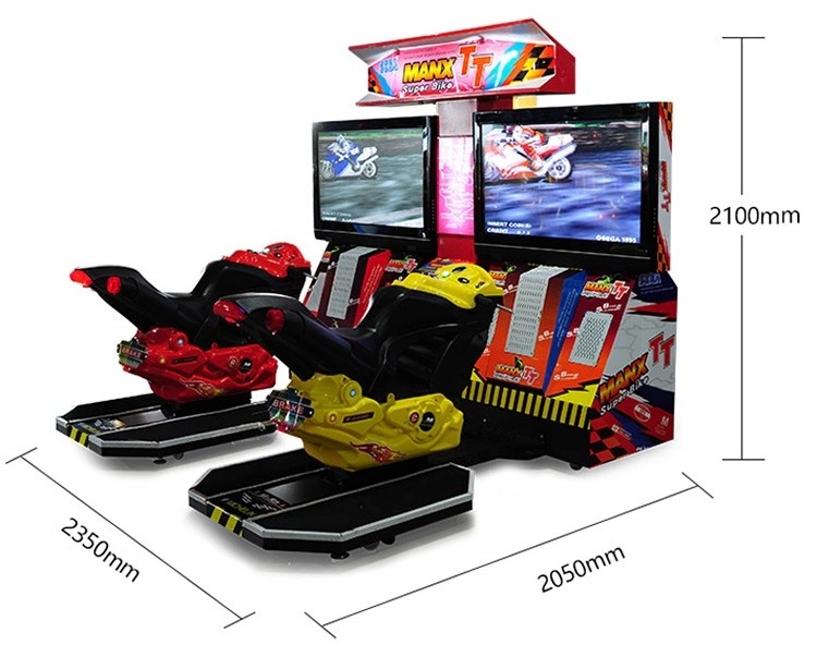 Video Adult Arcade Racing Car Game Machine 42'' LCD TT Motor Simulator