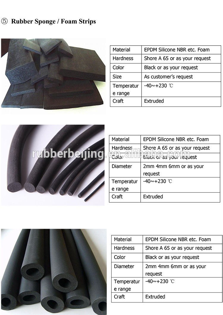 Silicone Vertical Bulb Trim Seal for Car Trunk Door Weatherstrip Repair by Customized