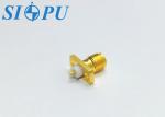 Microstrip Coaxial Female SMA RF Connectors Flange Mounted