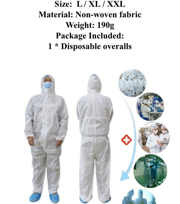 Non Woven Disposable Isolation Gown Medical Protective Coverall Suit
