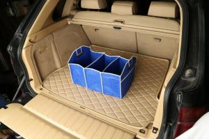 Quality Non Woven Foldable Car Trunk Organizer Bag Storage Easy Clean Blue Color wholesale