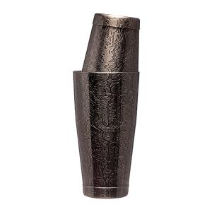 Quality Stainless Steel Bar Station Cocktail Shaker Black Plated Etching wholesale