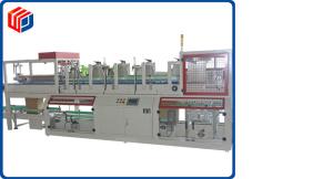 Quality 450ml / Min Bottle Packaging Machine , Easy Adjustment Automatic Cartoning Machine wholesale