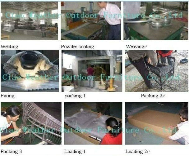 Commercial Furniture Outdoor High Top Folding Table and Chairs Set with Modern Design