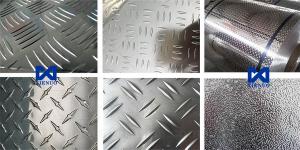 Quality Five Bars Embossed Aluminum Sheet 1050 Checkered Aluminum Sheet Custom wholesale