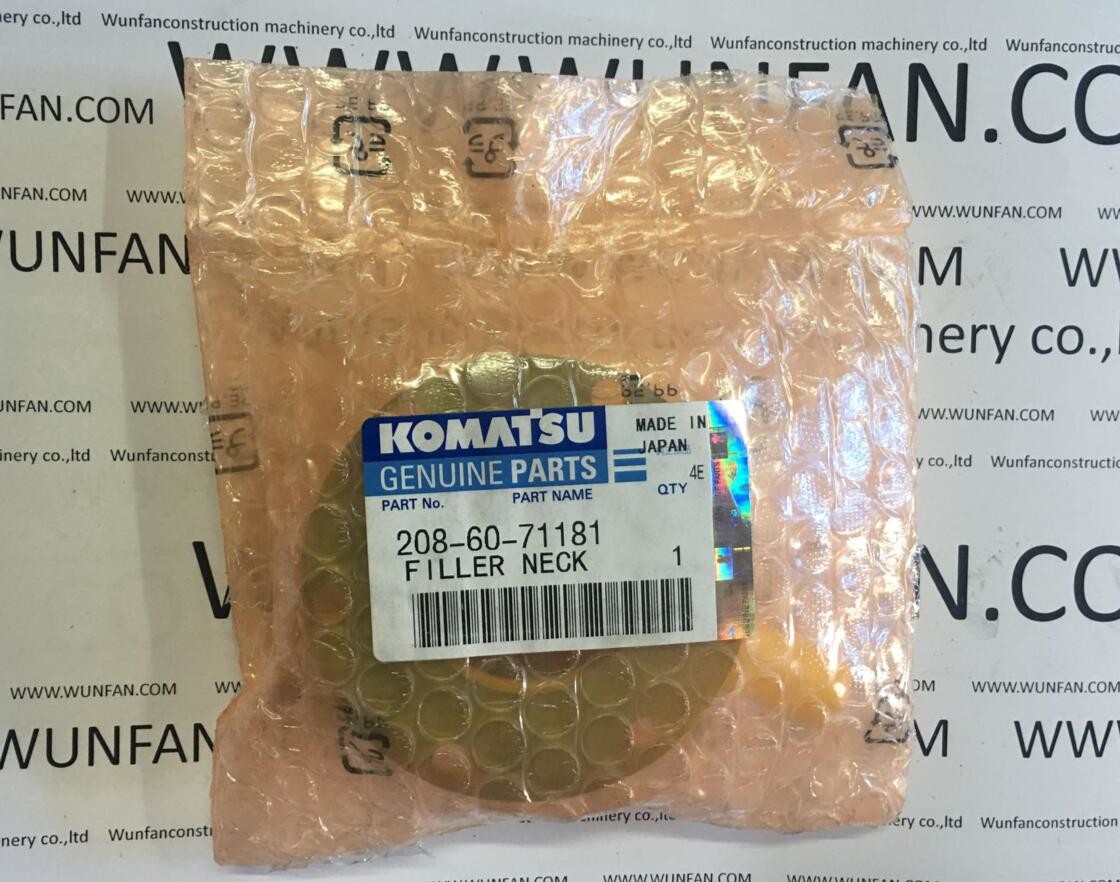 komatsu excavator PC200-7 engine 208-60-71181 filter neck