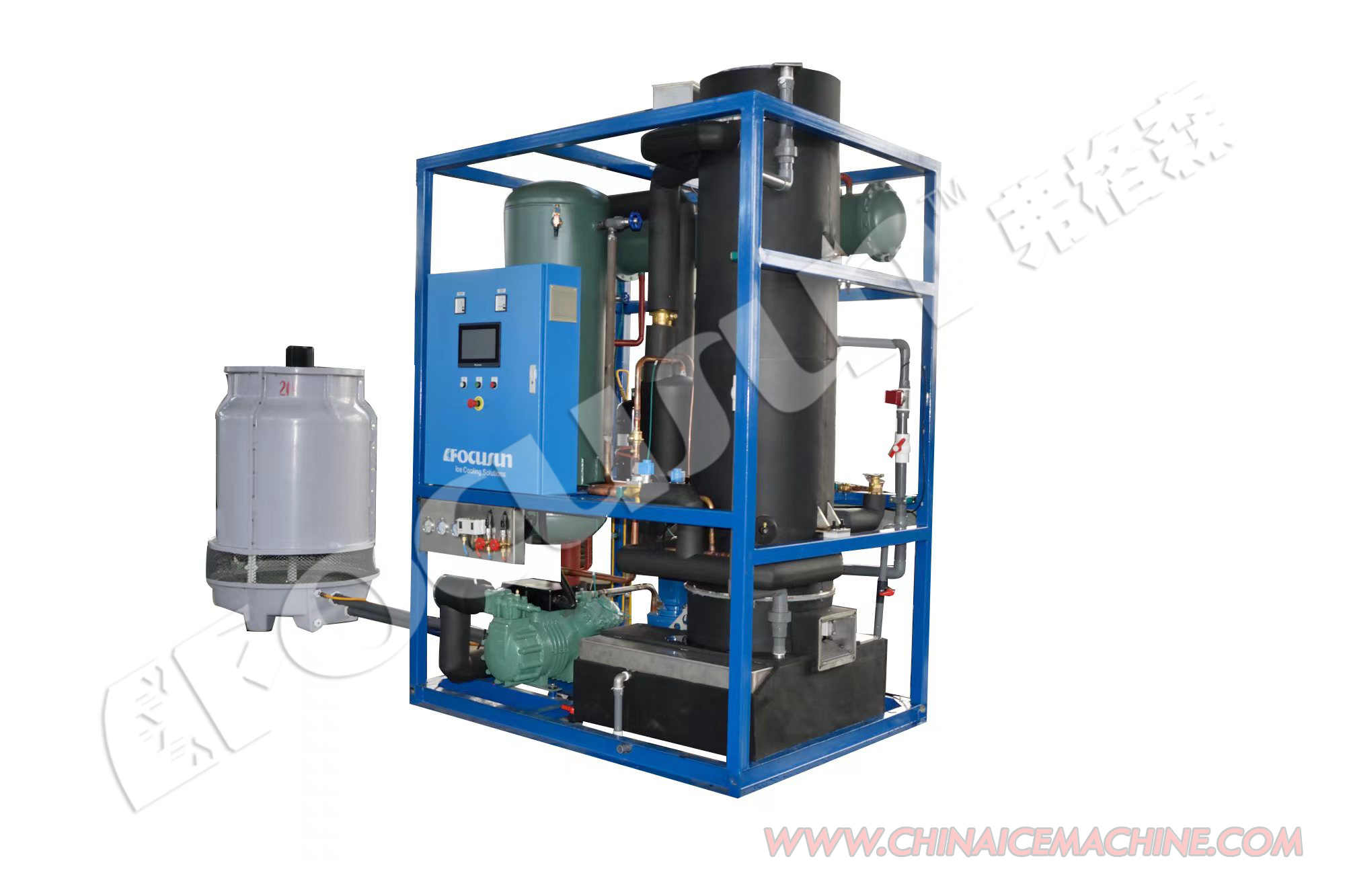 5 Ton Ice Tube Making Machine with Refcomp Compressor and Video Outgoing-Inspection