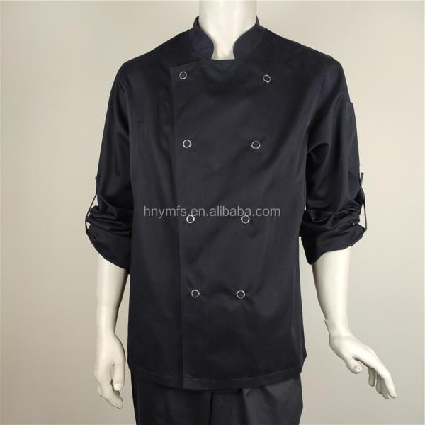 New Products waterproof oil repellent hotel uniform white long sleeves chef