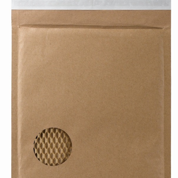 Custom Printing Biodegradable Kraft Envelop Honeycomb Paper Bags With Self Sealing