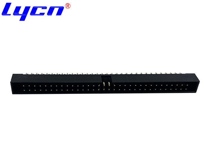 1.27mm Communication Box Header Connector DIP Black For PCB Board