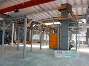 Quality Chain Assembly Overhead Rail Type Shot Blasting Machine Cleaning Motorcycle wholesale