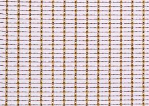Quality Brass Wire Decorative Woven Wire Mesh Woven Metal Mesh For Furniture 36m wholesale
