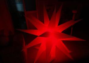 Quality Bright Inflatable LED Lighting Hanging Christmas Star for sale wholesale